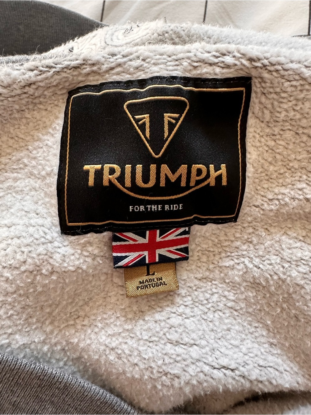 Triumph Motorcycles Grey Hoodie Sweatshirt - Picture 5 of 7